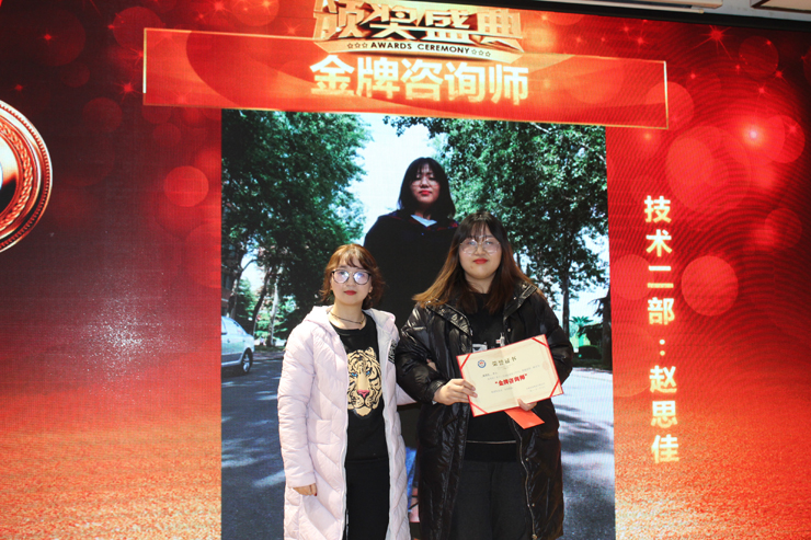 12月份技術部金牌咨詢師