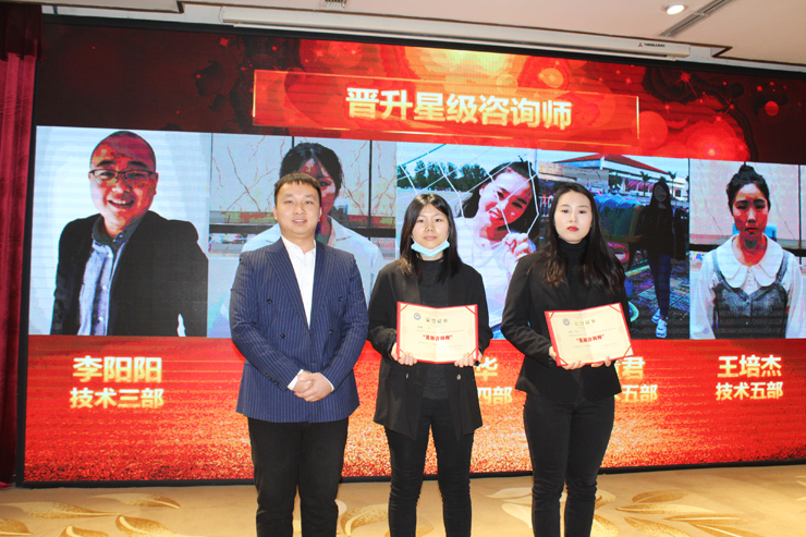 12月份技術部晉升星級咨詢師