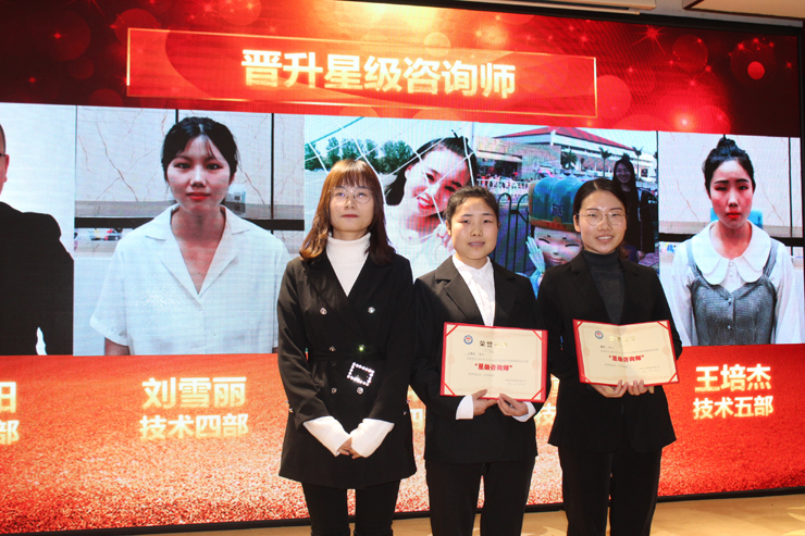 12月份技術部晉升星級咨詢師